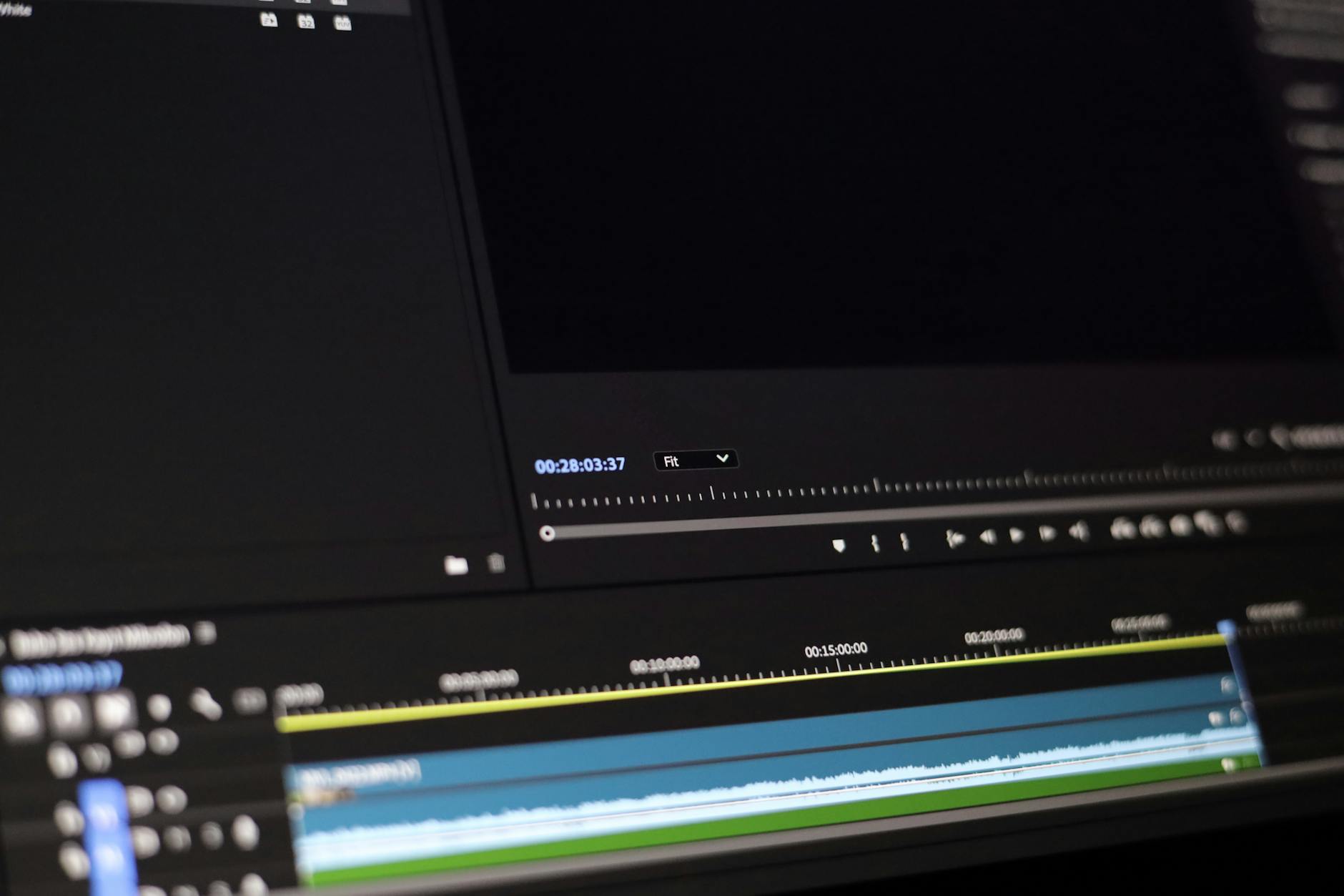 Video editing timeline displaying optimal hook timing and cut sequences